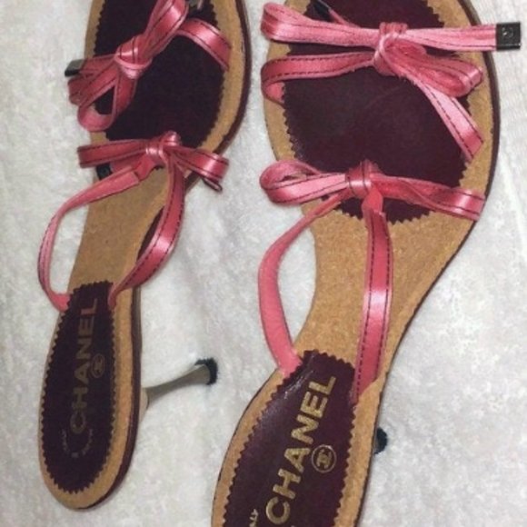 CHANEL Sandals Heels EU39 Dustbag - Picture 4 of 8